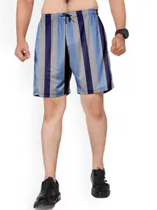 Moda Rapido Men Striped Regular Fit Sports Shorts