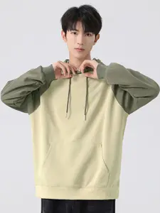 StyleCast x Revolte Men Solid Hooded Sweatshirt