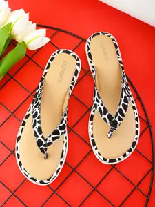 CORSICA Women Striped Open Toe Flats