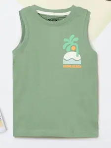 max Boys Graphic Printed Round Neck Cotton T-shirt