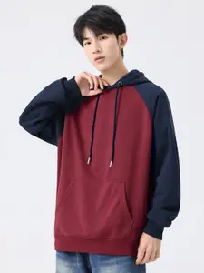StyleCast x Revolte Men Solid Hooded Sweatshirt