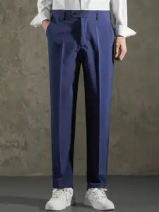 StyleCast x Revolte Men Mid-Rise Easy Wash Formal Trousers