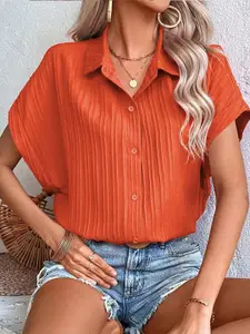 StyleCast Women Opaque Striped Casual Shirt