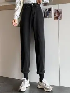 StyleCast Women Straight Fit High-Rise Jeans