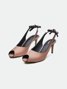 Oroh Women Leather Slim Heel Peep Toes