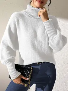 StyleCast x Revolte Women Turtle Neck Long Sleeves Pullover Sweaters