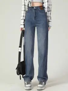 StyleCast Women Straight Fit High-Rise Jeans