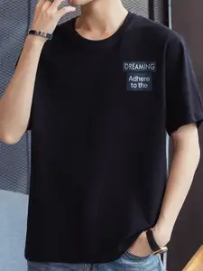 StyleCast x Revolte Men Typography Printed Round Neck T-shirt