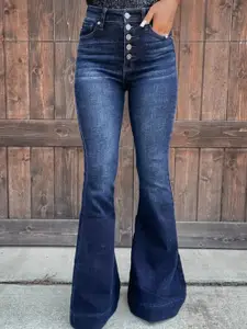 StyleCast Women Bootcut High-Rise Light Fade Jeans