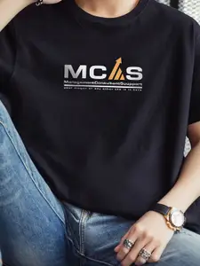 StyleCast x Revolte Men Typography Printed Round Neck T-shirt