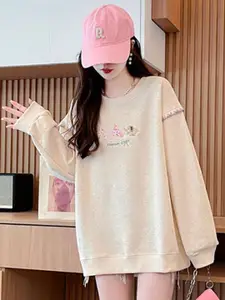 StyleCast x Revolte Women Printed Pullover Sweatshirt