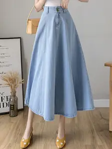 StyleCast Women Flared Denim Skirts