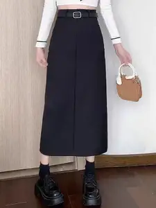 StyleCast x Revolte Women Midi Straight Skirt