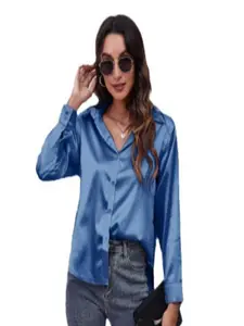 StyleCast Women Solid Opaque Casual Shirt