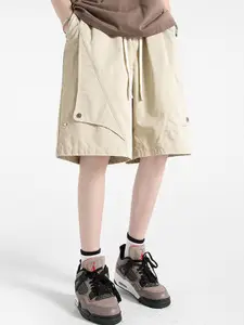 StyleCast x Revolte Men Loose Fit Below Knee Solid Shorts