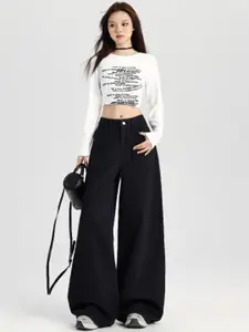 StyleCast Women Baggy Fit Mid-Rise Jeans