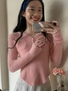 StyleCast Women V-Neck Regular Sweater