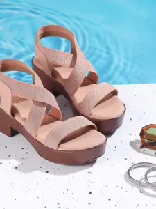 Metro Women Block Heel Sandals