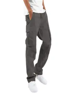 StyleCast x Revolte Men Easy Wash Pleated Cargos Trousers