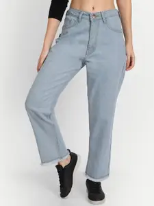 CORSICA Women Straight Fit High-Rise Light Fade Jeans