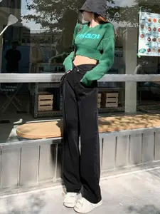 StyleCast Women Straight Fit High-Rise Jeans