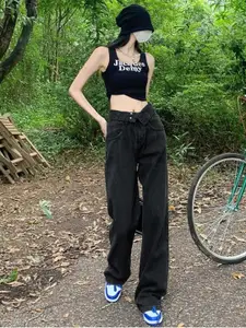 StyleCast Women Bootcut High-Rise Low Distress Jeans