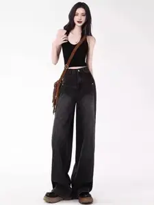 StyleCast Women Straight Fit High-Rise Light Fade Jeans