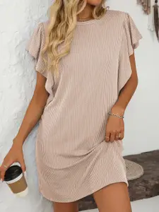 StyleCast x Revolte Print Flared Sleeve Crepe Bodycon Dress