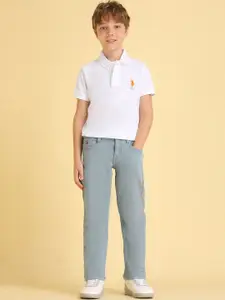 U.S. Polo Assn. Kids Boys Relaxed Fit Mid-Rise Jeans