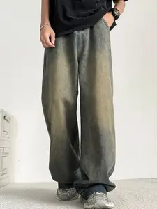 StyleCast x Revolte Men Wide Leg Medium Shade Jeans