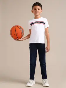 U.S. Polo Assn. Kids Boys Slim Fit Mid-Rise Stretchable Jeans