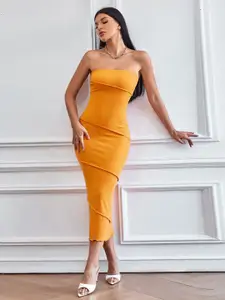 StyleCast Off-Shoulder Bodycon Midi Dress