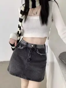 StyleCast Straight Mini Skirt