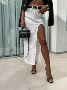 StyleCast Women A-Line Straight Maxi Skirt