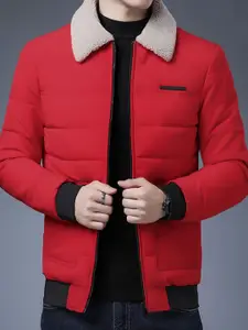 StyleCast x Revolte Men Spread Collar Solid Casual Parka Jacket