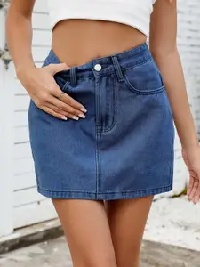 StyleCast Denim Mini Skirt