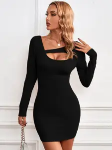 StyleCast Asymmetric Neck Bodycon Mini Dress