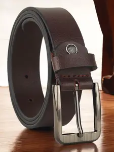 Provogue Men Textured Leather Belt