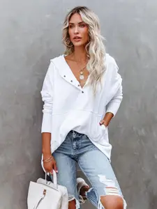 StyleCast Hooded Oversized Sweatshirt