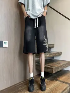 StyleCast x Revolte Men Mid-Rise Denim Shorts