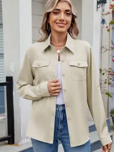 StyleCast Women Opaque Casual Shirt