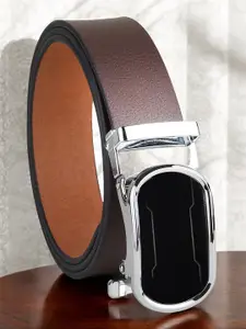 Provogue Men Textured Leather Formal Belt