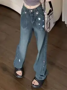 StyleCast x Revolte Women Light Fade Regular Fit Mid-Rise Jeans