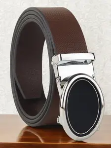 Provogue Men Textured Leather Formal Belt