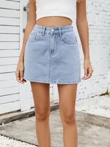 StyleCast Denim Mini Skirt