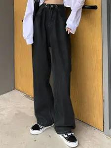 StyleCast Women Straight Fit High-Rise Jeans