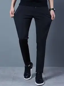 StyleCast x Revolte Men Slim Fit Easy Wash Pleated Chinos Trousers