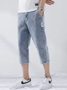 StyleCast Men Washed Denim Shorts