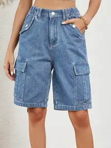 StyleCast Women Cargo Mid-Rise Shorts