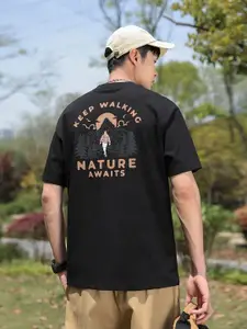 StyleCast x Revolte Men Raw Edge T-shirt